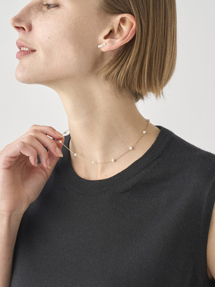 Akoya pearl chain necklace